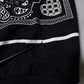 Dolce & Gabbana Black Bandana Hooded Men Sweatshirt Sweater