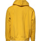 Dolce & Gabbana Yellow Logo Plaque Hooded Full Zip Sweater