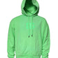 Dolce & Gabbana Green Logo Hooded Pullover Sweatshirt Sweater