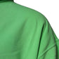 Dolce & Gabbana Green Logo Hooded Pullover Sweatshirt Sweater
