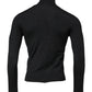 Dolce & Gabbana Black Wool Turtleneck Pullover Sweater