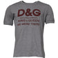 Dolce & Gabbana Gray Logo Print Cotton Crew Neck Men T-shirt