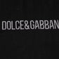 Dolce & Gabbana Black Logo Cotton Crew Neck Men Tee T-shirt