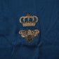 Dolce & Gabbana Blue Crown Bee Cotton Men Crew Neck T-shirt