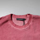 Dolce & Gabbana Pink Logo Print Cotton Crew Neck T-shirt