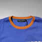 Dolce & Gabbana Blue Graphic Print Cotton Crew Neck T-shirt