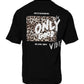 Dolce & Gabbana Black Amore Leopard Cotton Crew Neck T-shirt