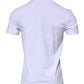 Dolce & Gabbana White Logo Plaque Cotton Crew Neck T-shirt