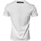 Dolce & Gabbana White Graphic Print Cotton Crew Neck T-shirt