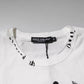 Dolce & Gabbana White Graphic Print Cotton Crew Neck T-shirt