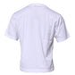 Dolce & Gabbana White Logo Patch Cotton Crew Neck T-shirt