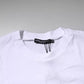 Dolce & Gabbana White Logo Patch Cotton Crew Neck T-shirt