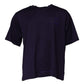 Dolce & Gabbana Navy Blue DG Logo Cotton Crew Neck T-shirt