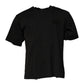 Dolce & Gabbana Black DG Logo Cotton Crew Neck T-shirt