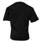 Dolce & Gabbana Black DG Logo Cotton Crew Neck T-shirt