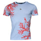 Dolce & Gabbana Light Blue Coral Cotton Men Crew Neck T-shirt