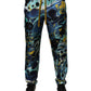 Dolce & Gabbana Multicolor Marble Print Jogger Sweatpants Pants