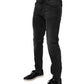 Dolce & Gabbana Black Cotton Stretch Skinny Men Denim Jeans