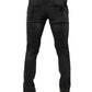 Dolce & Gabbana Black Cotton Stretch Skinny Men Denim Jeans