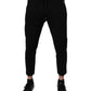 Dolce & Gabbana Black Cotton Jogger Jogging Pants