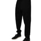 Dolce & Gabbana Black Cotton Jogger Jogging Pants