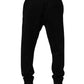 Dolce & Gabbana Black Cotton Jogger Jogging Pants