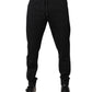 Dolce & Gabbana Black Cotton Jogger Jogging Pants