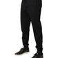 Dolce & Gabbana Black Cotton Jogger Jogging Pants