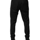 Dolce & Gabbana Black Cotton Jogger Jogging Pants