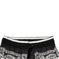 Dolce & Gabbana Black Bandana Cotton Jogger Pants