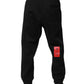 Dolce & Gabbana Black Logo Patch CottonJogger Sweatpants Pants