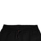 Dolce & Gabbana Black Logo Patch CottonJogger Sweatpants Pants