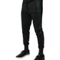 Dolce & Gabbana Black Cotton Blend Jogger Sweatpants Pants