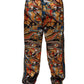 Dolce & Gabbana Multicolor Marble Satin Men Tracksuit Pants