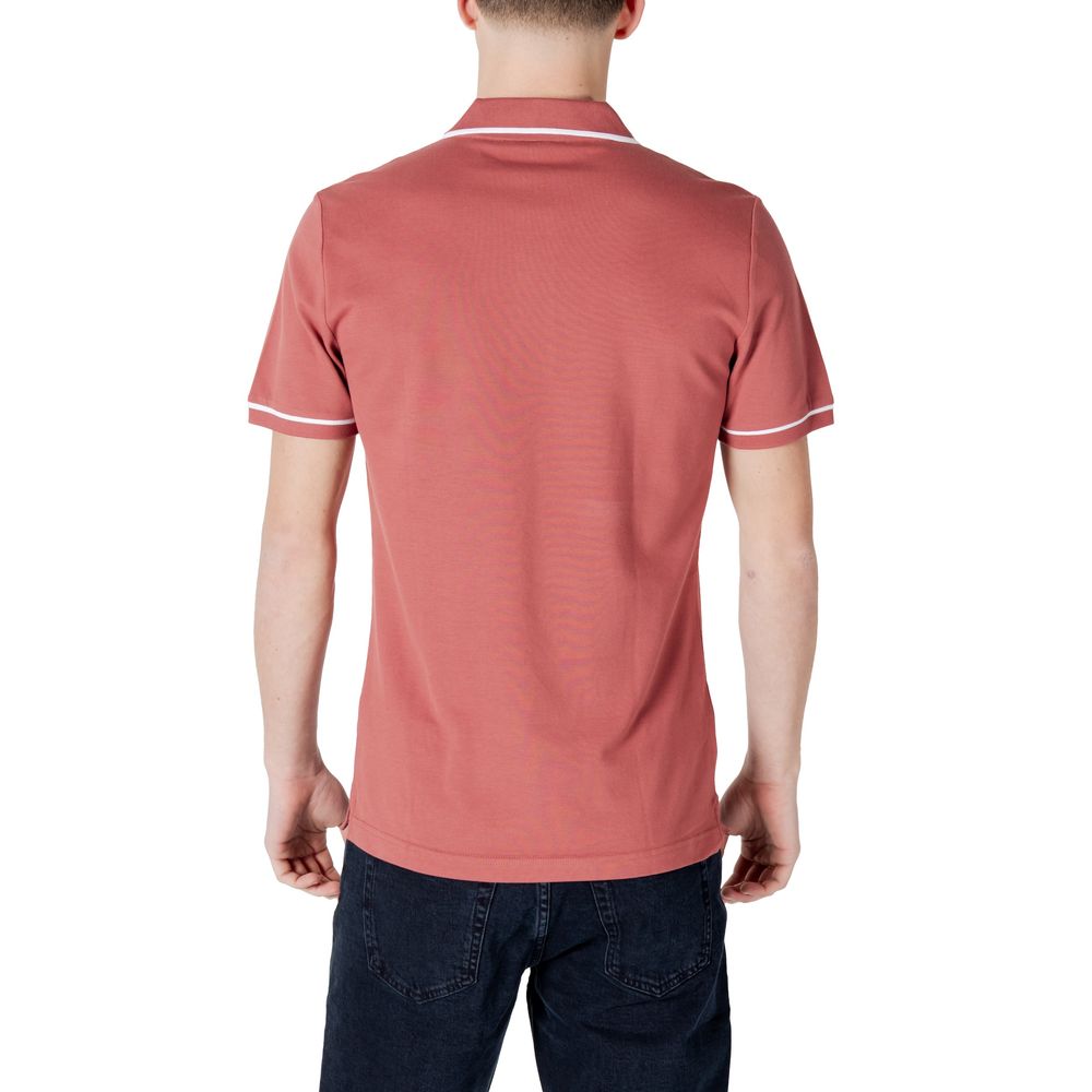 Calvin Klein Jeans Red Cotton Polo Shirt