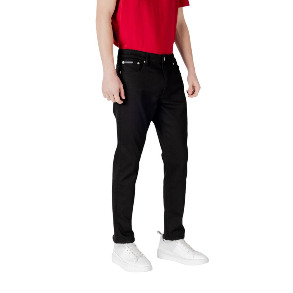 Calvin Klein Jeans Black Recycled Polyester Jeans & Pant