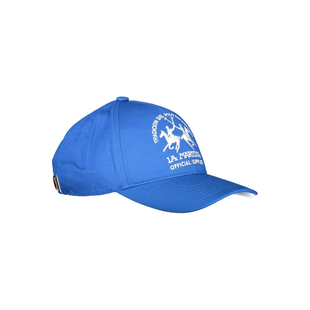 La Martina Blue Cotton Men Cap