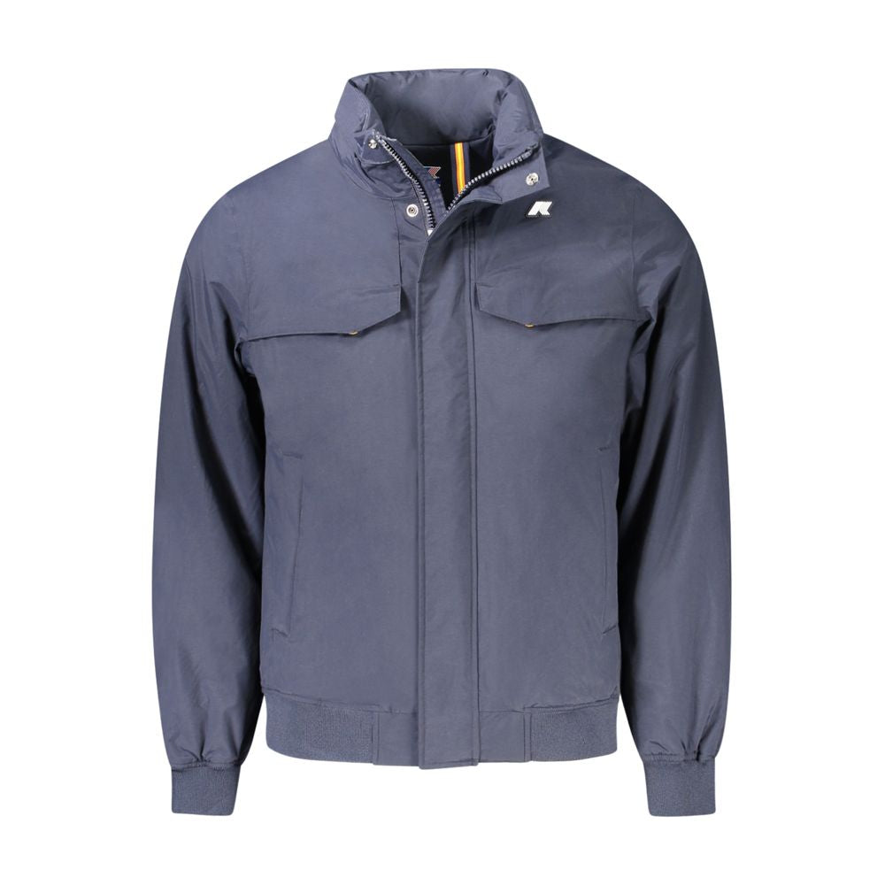 K-WAY Blue Polyamide Men Jacket