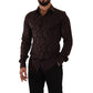 Dolce & Gabbana Bordeaux Silk Shirt