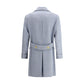 Gi Capri Double-breasted midi Coat Mens Jacket