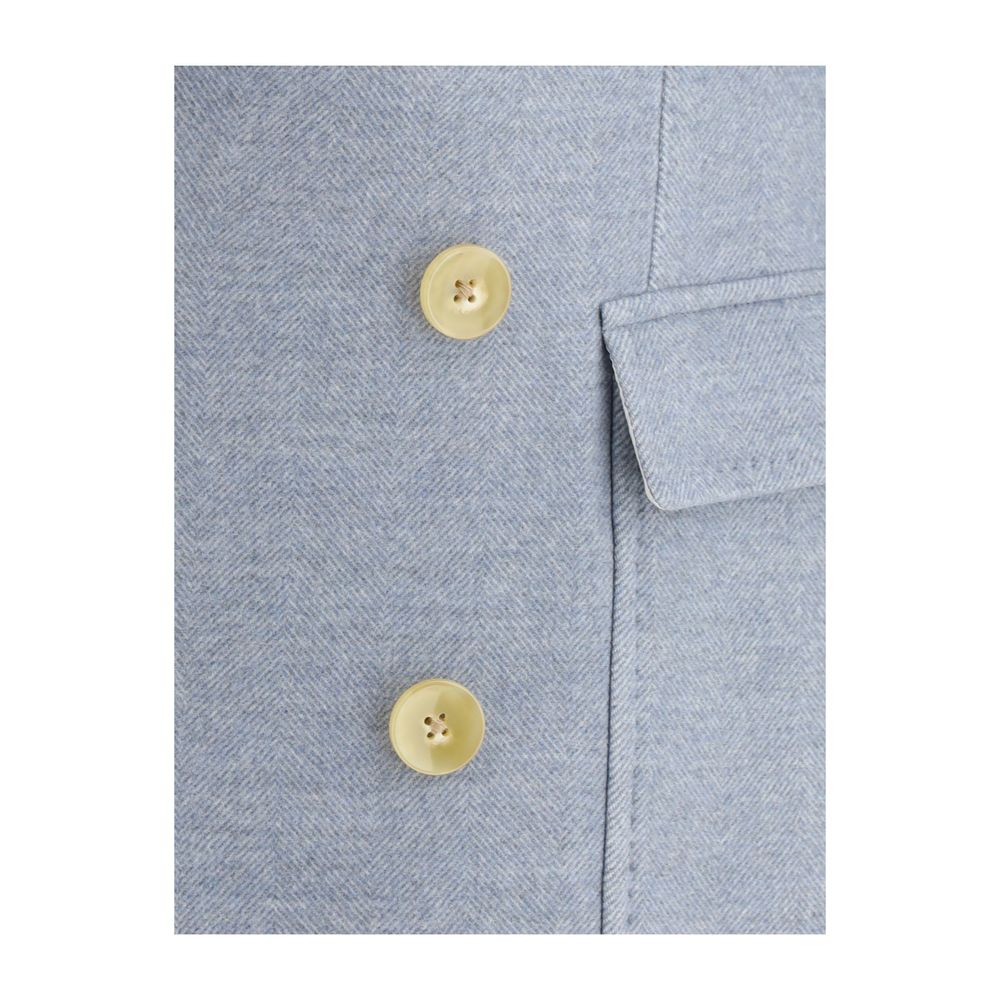 Gi Capri Double-breasted midi Coat Mens Jacket