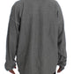 Dolce & Gabbana Elegant Gray Silk Crewneck Pullover Sweater