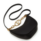 Valentino Garavani Black Leather Mini Hobo Vlogo Shoulder Bag