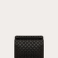 Valentino Garavani Black Nappa Leather Medium Rockstudt Spike Bag