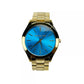 Michael Kors Slim Runway Stainless Steel Watch MK3265 Blue Gold