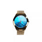 Michael Kors Slim Runway Stainless Steel Watch MK3494 Ocean Blue Gold