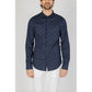 Armani Exchange Blue Cotton Shirt