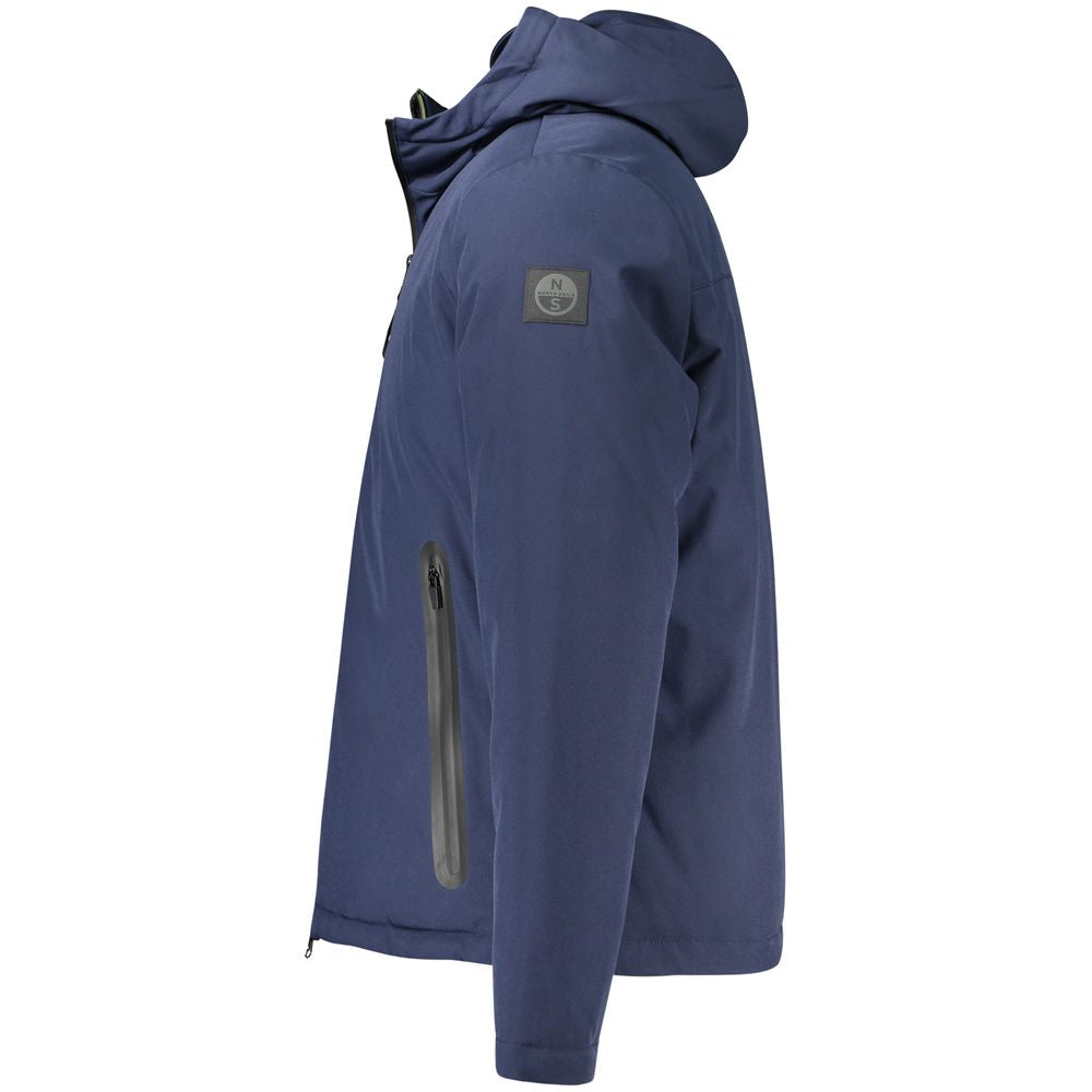 North Sails Blue Polyester Men Jacket