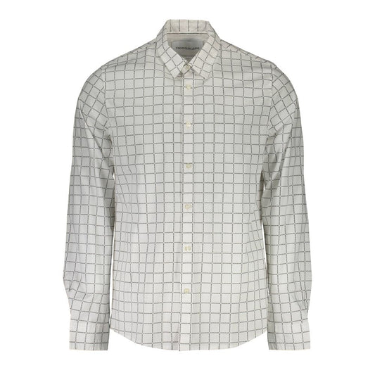 Calvin Klein White Cotton Men Shirt