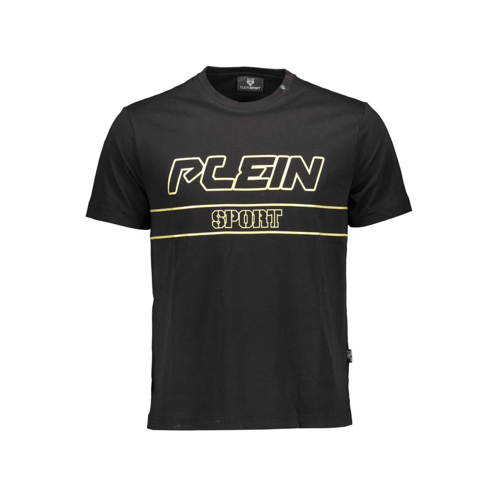 Plein Sport Black Cotton Men T-Shirt